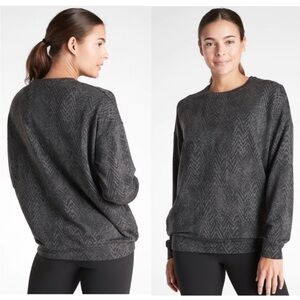 Athleta Studio To Street Gray Pullover Women’s Size Small